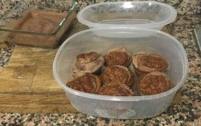 Muffins de proteínas sabor chocolate
