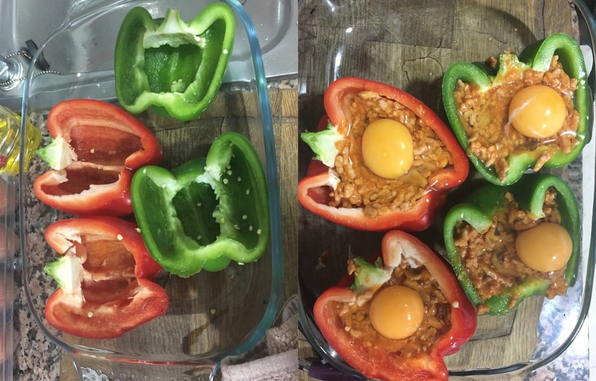 Pimientos proteicos