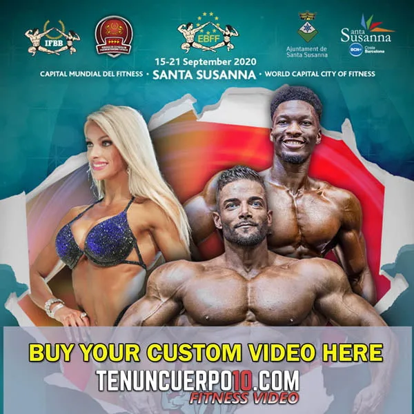 IFBB European Championships 2020 vídeo personalizado - Imagen 2