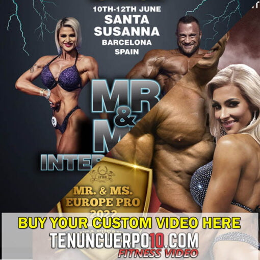 Buy your video of IFBB Mr Ms Europe MR MS International amateur and Mr Ms Europe PRO IFBB videos