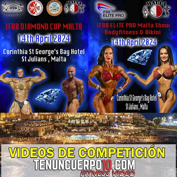IFBB Diamond Cup Malta y IFBB Elite PRO Malta 2024 videos