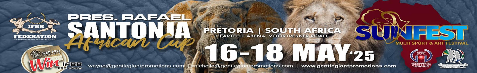 IFBB PRESIDENT SANTONJA AFRICA CUP IFBB PRESIDENT SANTONJA AFRICA CUP