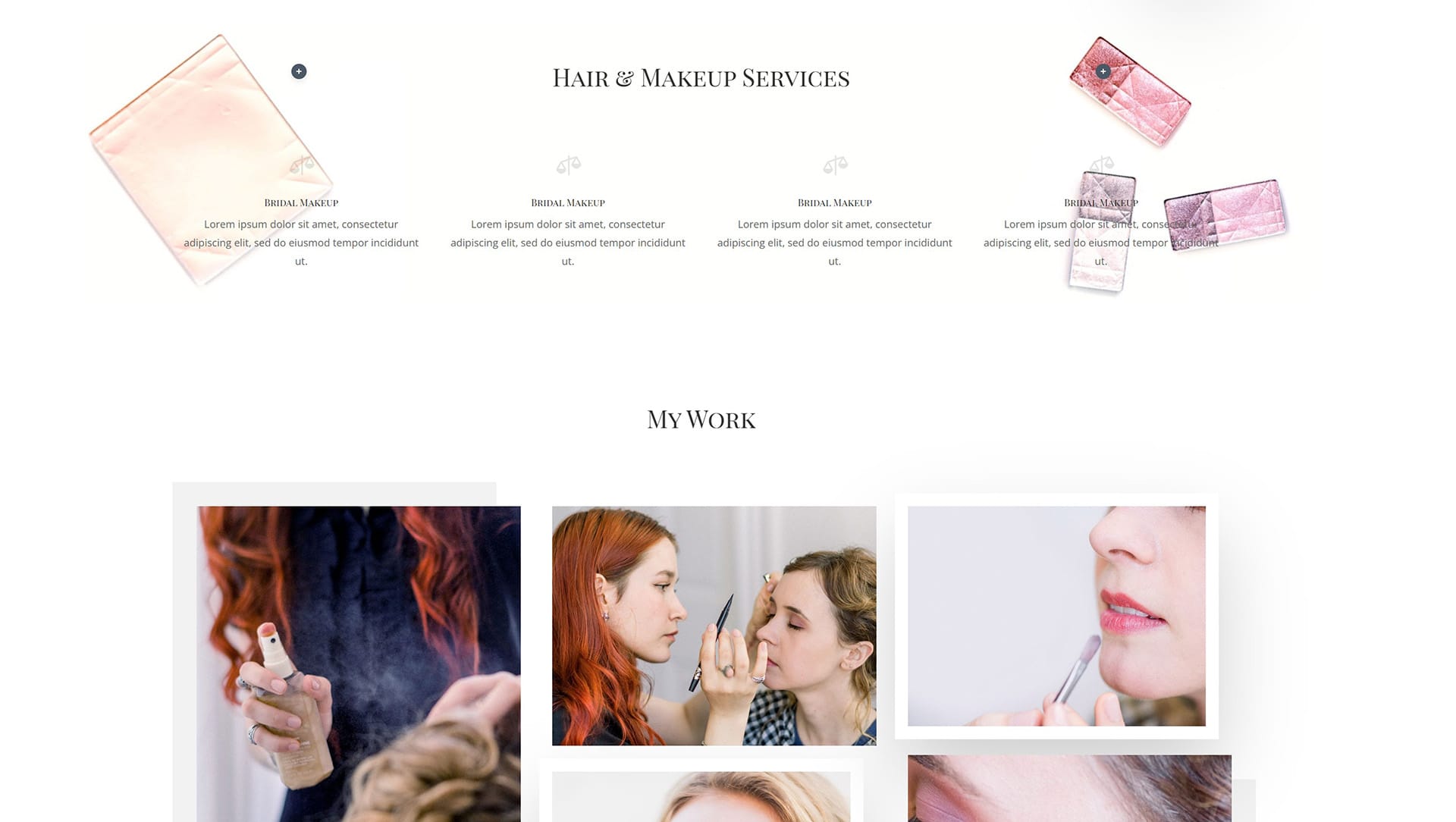 Ejemplo de cómo se ve la página personalizada de un proveedor premium.