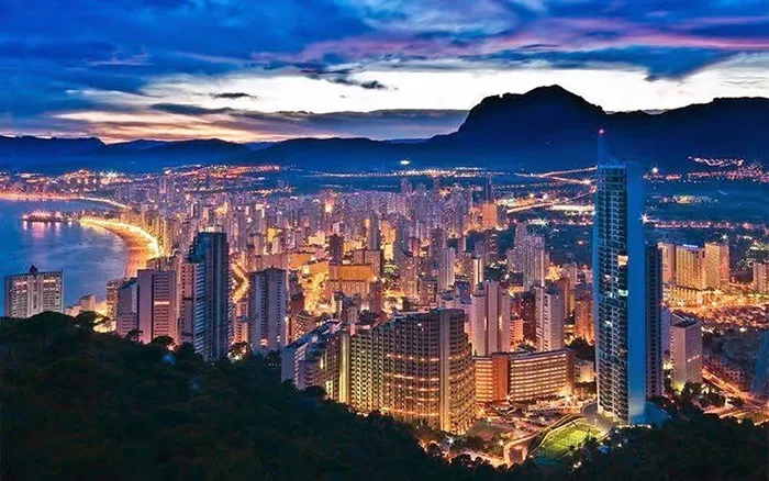 Vista panorámica de Benidorm