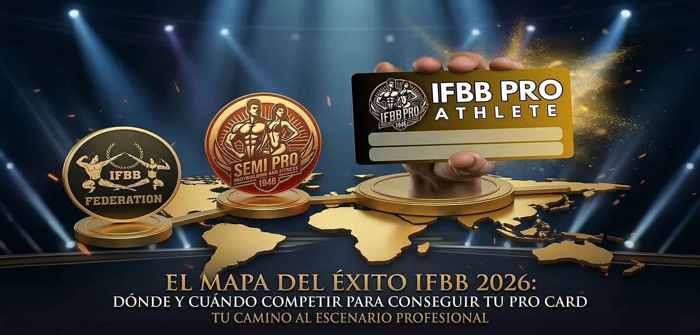 El Mapa del Éxito IFBB 2026: Dónde y Cuándo Competir para Conseguir tu Pro Card