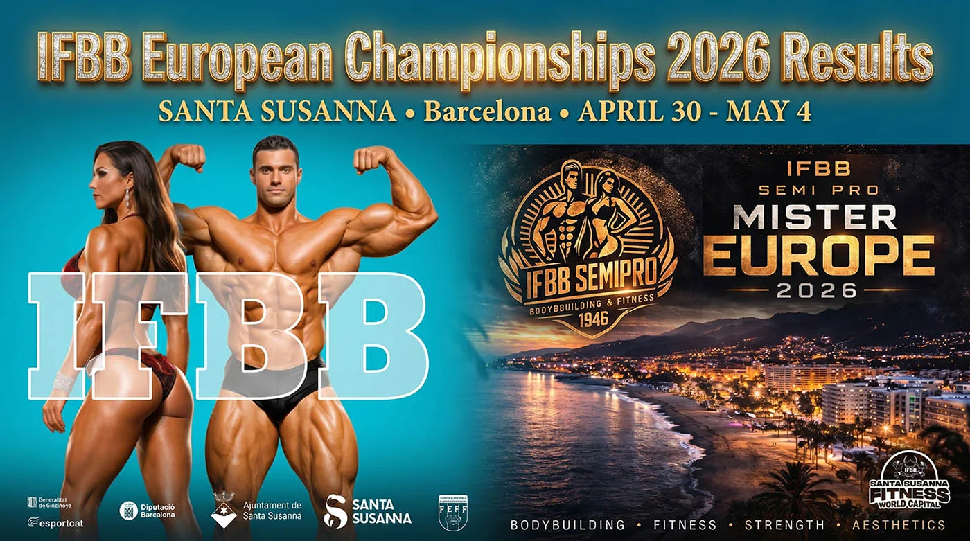 IFBB European Championships 2026 Complete Results (Interactive Panel)