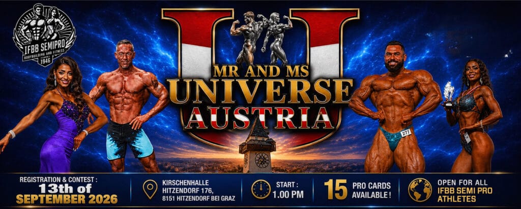 IFBB SEMI PRO MR UNIVERSE AUSTRIA 1 IFBB SEMI PRO MR UNIVERSE AUSTRIA